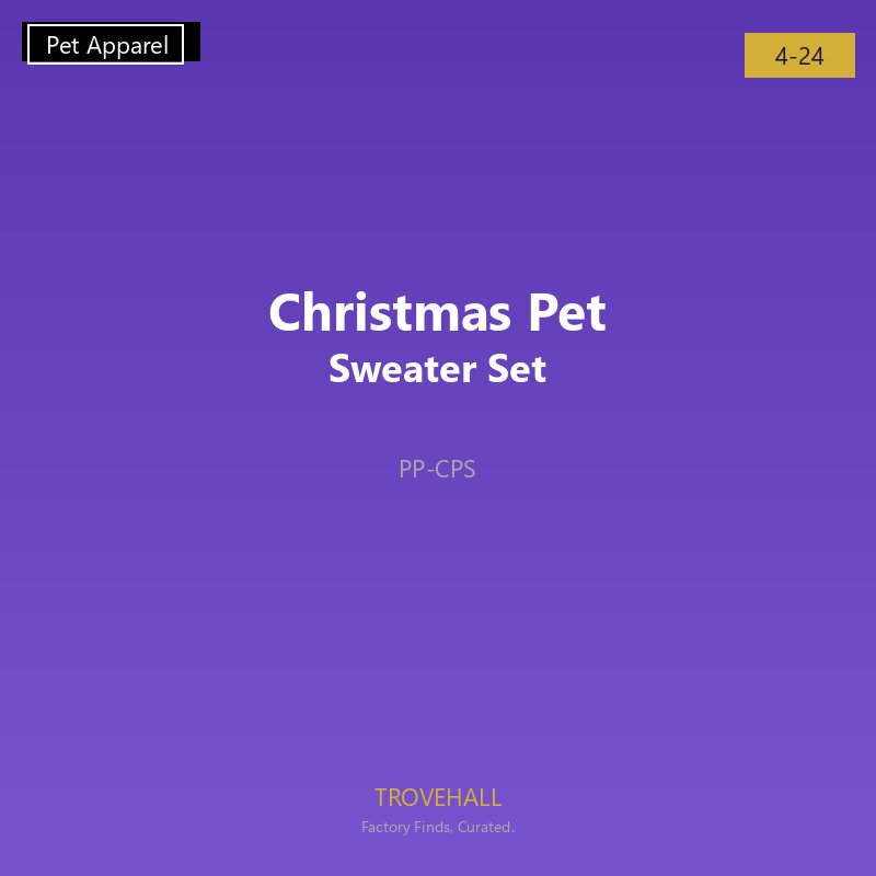 Christmas Pet Sweater Set