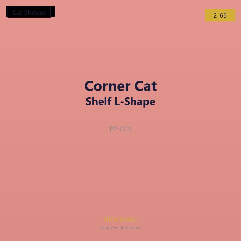 Corner Cat Shelf Unit L-Shape