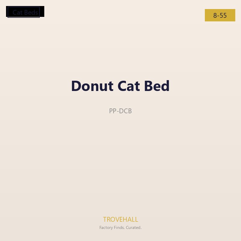 Donut Cat Bed - Premium Self-Warming