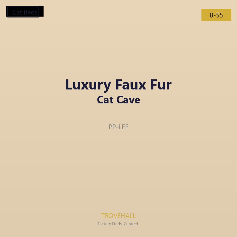 Luxury Faux Fur Cat Cave