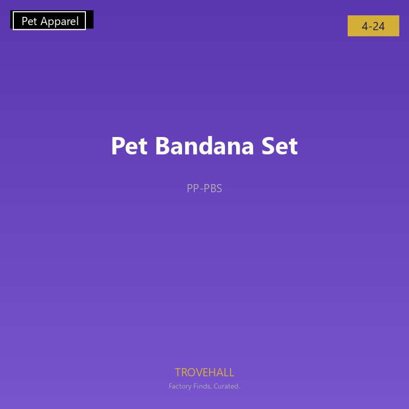 Pet Bandana Set - 5 Unique Patterns