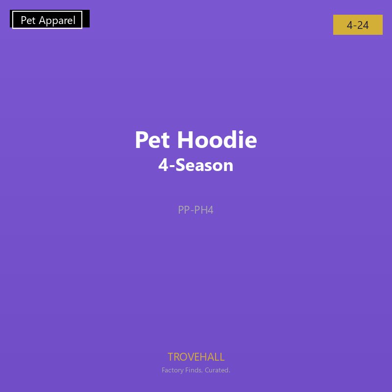 Pet Hoodie 4-Season - Pure Cotton