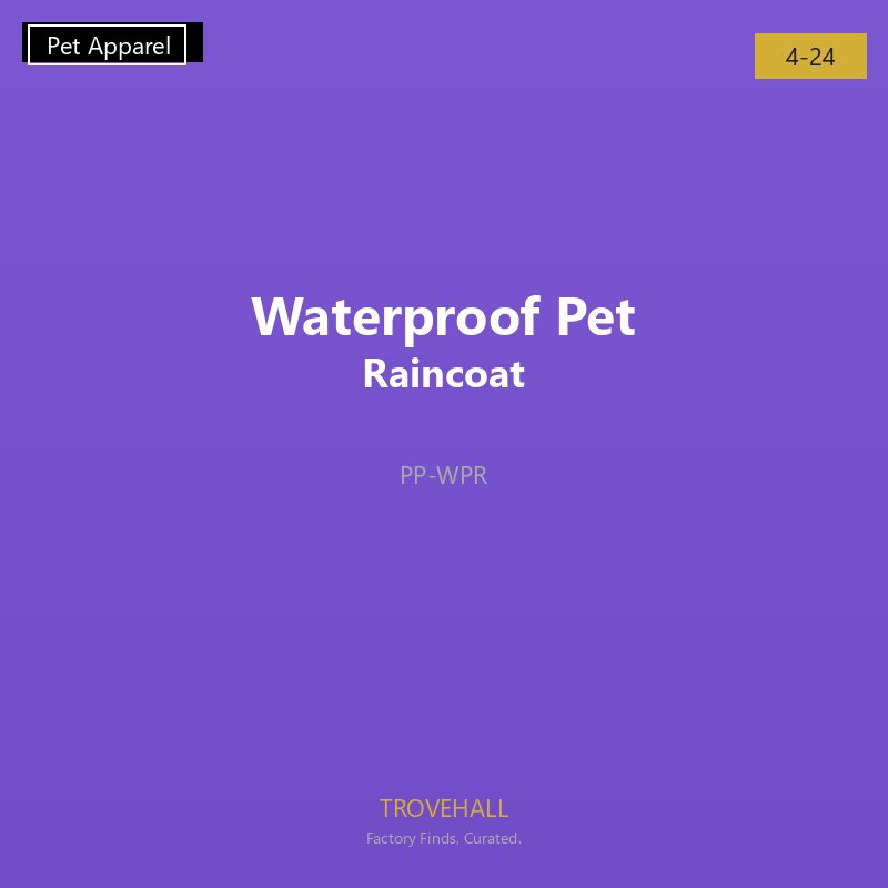 Waterproof Pet Raincoat
