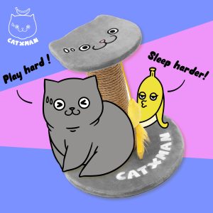 CATXMAN 周柏豪 CAT TREE宠物猫专用猫星侠卡通图案猫爬架