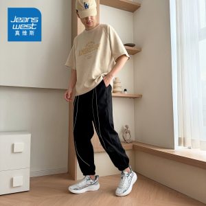 Jeanswest/真维斯跑步鞋男鞋缓震运动鞋透气轻便休闲鞋跑鞋-D1