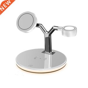1 Piece 3 In 1 Magnetic Wireless Charger Stand Fast Charging