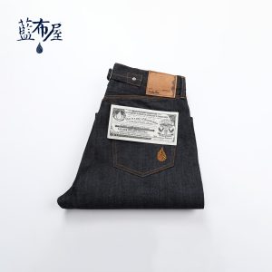 夏季12.5盎司37SHORT巴黎扣官脱原色赤耳牛仔短裤男 蓝布屋637WS
