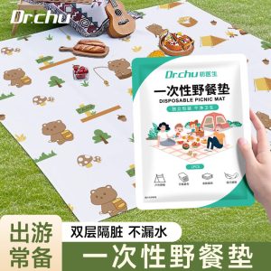 户外一次性野餐垫布沙滩垫加厚防潮防水沙儿童春游露营音乐节便携
