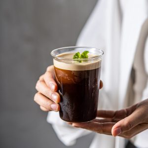 冰美式咖啡杯透明高硼硅玻璃杯日式耐高温家用高颜值拿铁冷饮水杯