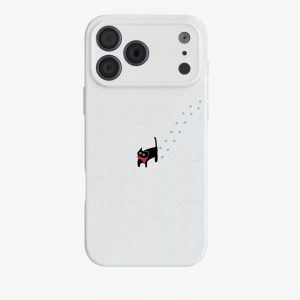适用于iPhone17Promax雪地里的猫16promax手机壳15pro磁吸iphoneair卡通12软壳11可爱13pro小众苹果14plus