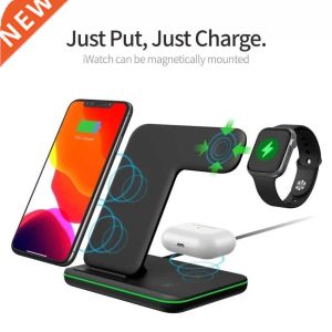 Wireless Charger Stand 15W Qi Fast Charging Station Dock for