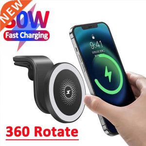 New 30W Magnetic Car Wireless Charger Holder for magsafing S