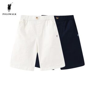 POLOWALK童装男童短裤新款保罗儿童夏季薄款裤子梭织工装五分中裤