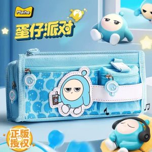 蛋仔文具盒派对笔袋小学生男孩款女孩铅笔盒2026新款文具袋男孩子笔盒学生用男大容量铅笔袋儿童一年级女男生