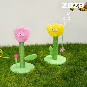 zeze郁金香猫抓柱猫抓板耐磨不掉屑爪板耐抓立柱猫玩具猫咪用品