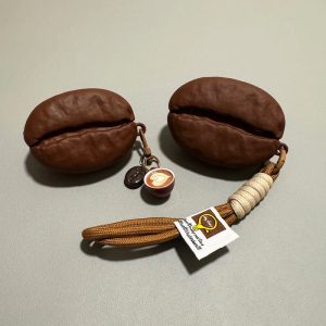 咖啡豆适用苹果airpods4保护套airpodspro2蓝牙耳机壳趣味ins风airpodspro3代无线充电盒airpod华强北7代pro7