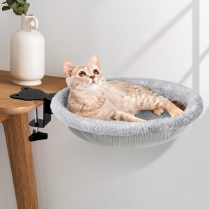 书桌猫窝跨境猫猫窝可替代猫咪书桌调节小猫桌床猫窝书桌折叠猫窝