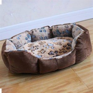 Pet Dog Beds Mats Soft Plush Warm Sofa Kennel Sleep Basket