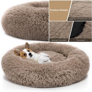 Pet Dog Bed Comfortable Donut Cuddler Round Dog Kennel Ultra