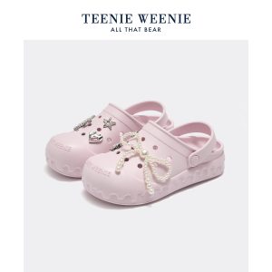 TeenieWeenie儿童洞洞鞋男童女童沙滩鞋凉鞋夏软底拖鞋户外一脚蹬
