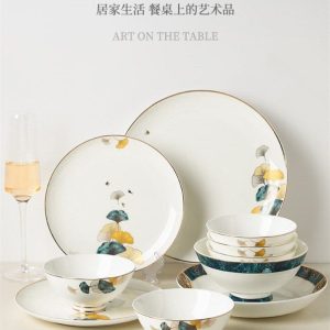 Dinner Plates ceramic steak plate web Porcelain盘 Ware White