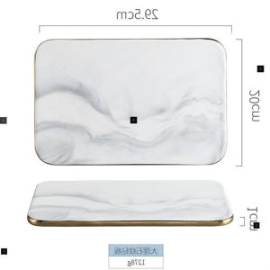 Wind marble chopping board pottery fruit plate tray food