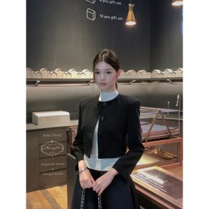 Mummy Cat下蛋喵【都市经典】26早秋单排扣气质通勤短款西装外套