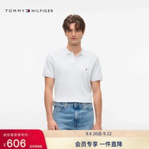 【潮流多色】Tommy26秋季新款男1985珠地棉休闲纯色短袖T恤POLO衫