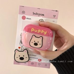 趣味可爱小动物适用苹果耳机保护套airpodspro2壳蓝牙2024新款airpods3三代二女ipods高级感1airpod情侣Pro3