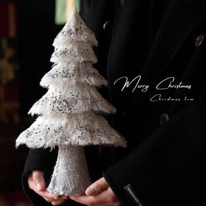 金色桌面圣诞小树摆件客厅christmas tree银色圣诞树ins风高级感
