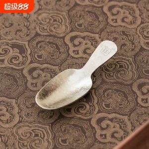 纯钛迷你茶匙茶勺茶叶专用取茶器家用茶具配件茶叶罐工具小勺子